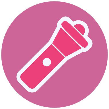 El feneri Vektörü Kabartma Simgesi Tasarımı 