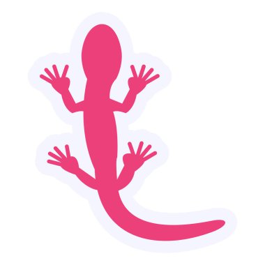 Lizard web icon vector illustration