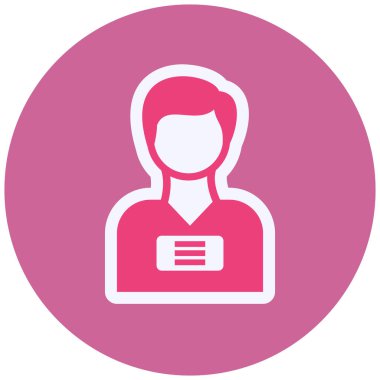 kullanıcı. Web simgesi basit illüstrasyon