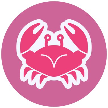Crustacean icon, vector illustration