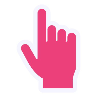 Pointing Hand web icon vector illustration