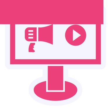 web design icon for development. vector illustration. Video Advertising