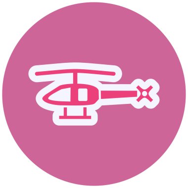 Helikopter web simge vektör çizim