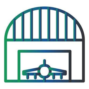 vector illustration of Hangar 