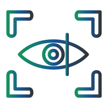 Eye Scan. web icon simple design