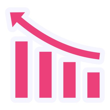 bar chart. simple illustration. Seo Performance