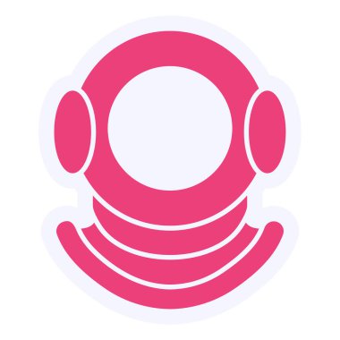 Diving Helmet web icon vector illustration
