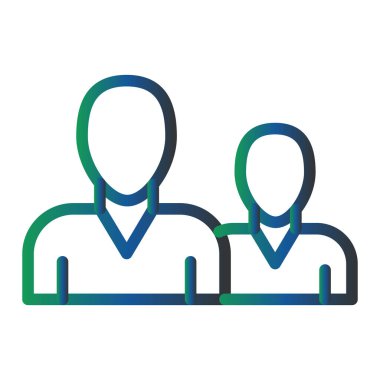 Meslektaşlar. Web simgesi basit tasarım