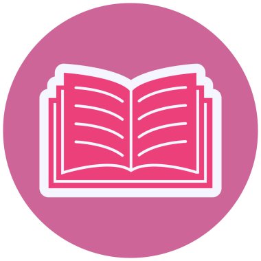 kitap simgesi vektör illüstrasyonu 