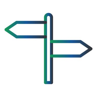 İşaret levhası Web simgesi basit illüstrasyon