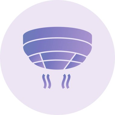 vector illustration of modern Smoke Detector icon