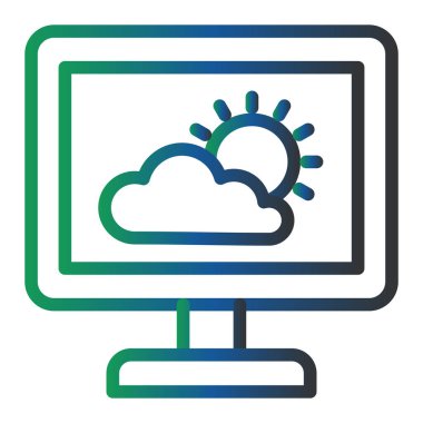 weather vector icon modern simple design. Forecast 