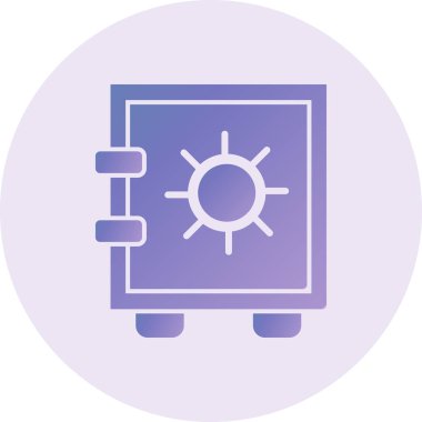 security system. simple illustration. Safe Box