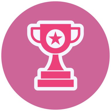 Kupa. Web simgesi basit illüstrasyon