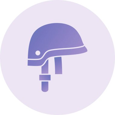 Kask simgesi vektör illüstrasyonu