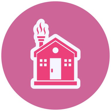 Ev simgesinin vektör illüstrasyonu