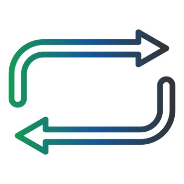 Tekrar et. Web simgesi basit tasarım
