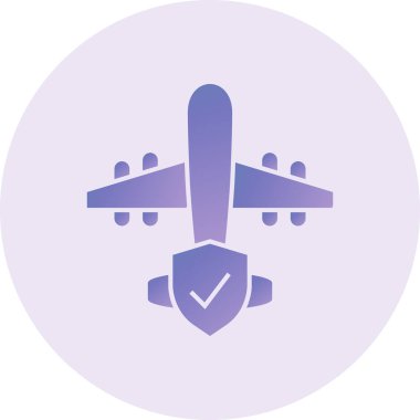 uçak ikonu vektör illüstrasyonu