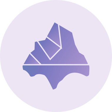 vector illustration of a Iceberg icon
