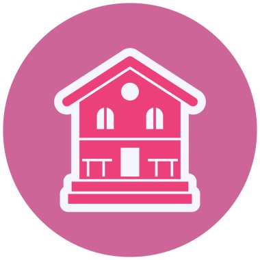 Ev. Web simgesi basit illüstrasyon