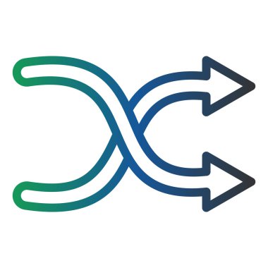 Karıştırma simgesinin vektör illüstrasyonu