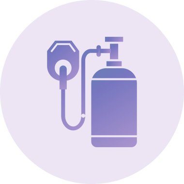 Oxygen web icon vector illustration