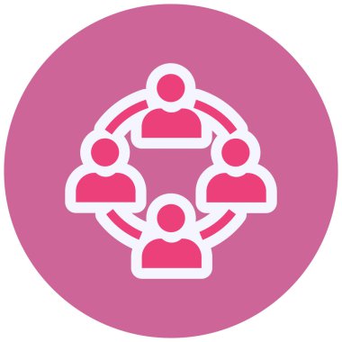 İş insanları simgesinin vektör illüstrasyonu 