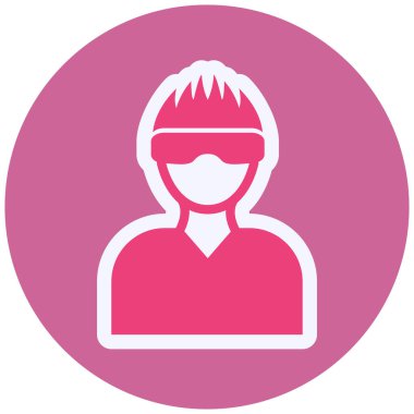 VR Oyun Vektörü Şekil Simgesi Tasarımı 