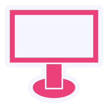 Monitor Vector Glyph Icon Design