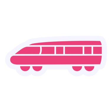 Tren web simge vektör çizim