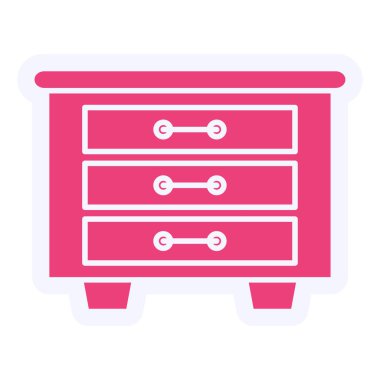Dresser web icon vector illustration