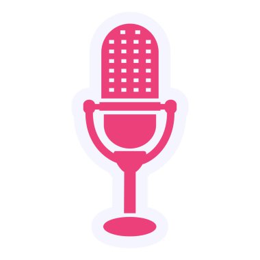 microphone. web icon simple design. Podcast 
