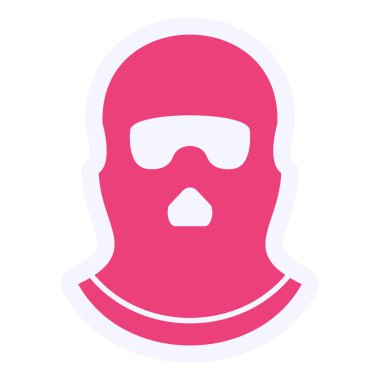 Kar maskesi Vektörü Glyph Simgesi Tasarımı