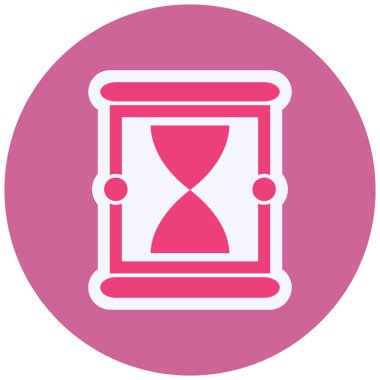 Kum saati. Web simgesi basit tasarım