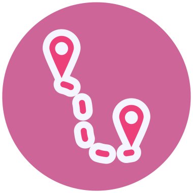 map pin. simple design. Route 
