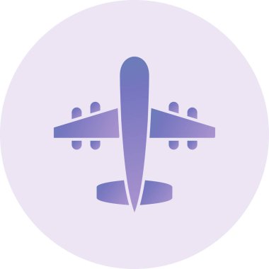 uçak ikonu vektör illüstrasyonu