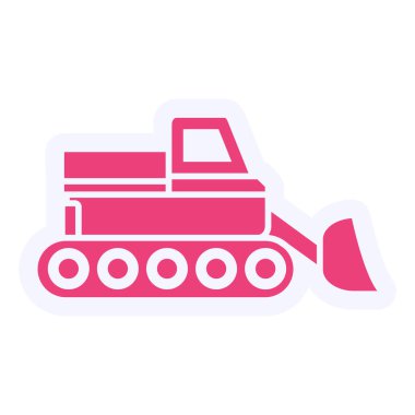 Kar Kamyonu simgesi, vektör illüstrasyonu