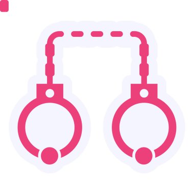 Kelepçeler. Web simgesi basit tasarım 