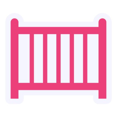 Crib  web icon vector illustration
