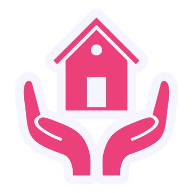 Sigortacılık. Web simgesi basit illüstrasyon