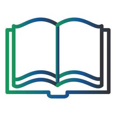 kitap simgesi vektör illüstrasyonu 