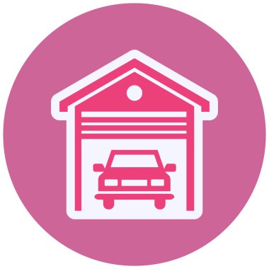 Araba garajı. Web simgesi 