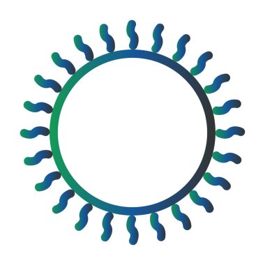 Güneş. Web simgesi basit illüstrasyon