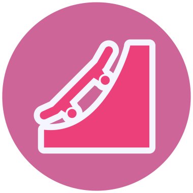 Rampa Vektörü Kabartma Simgesi Tasarımı