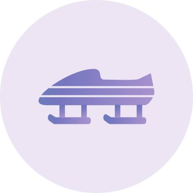 vector illustration of Bobsledding 