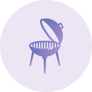 vector illustration of grill icon