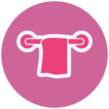 Towel Rack web icon vector illustration