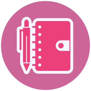 Gündem. Web simgesi basit illüstrasyon