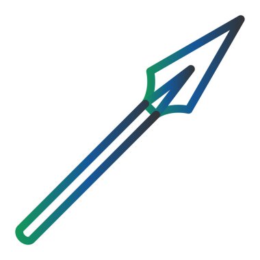 Mızrak. Web simgesi basit illüstrasyon