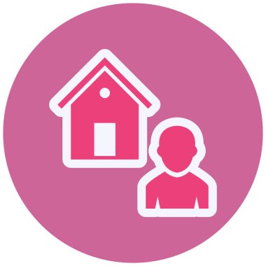 - Ajan. Web simgesi basit illüstrasyon